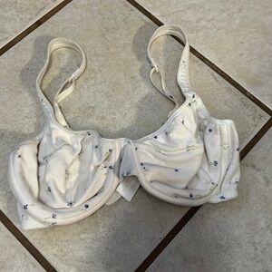 Cherokee 34C White Floral Bra